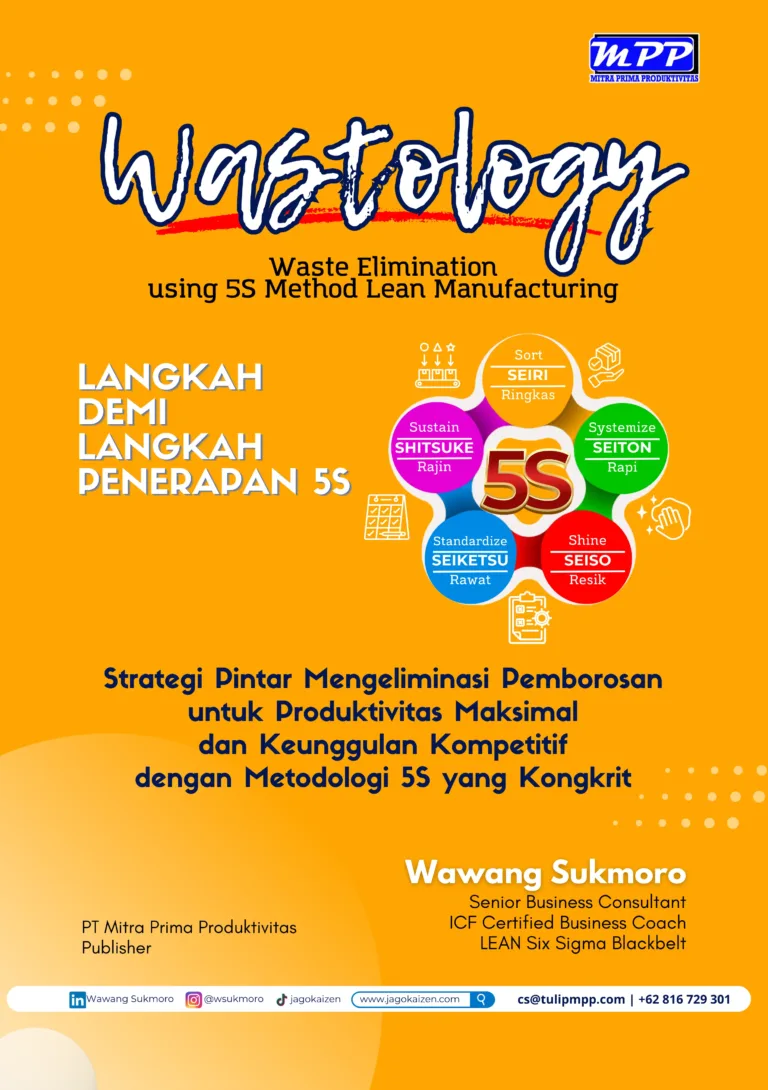 Cover Buku Wastology karya Wawang Sukmoro - Strategi Eliminasi Pemborosan dengan 5S