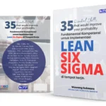 Cover Ebook 35 Essential Skills Lean Six Sigma karya Wawang Sukmoro tentang kompetensi fundamental implementasi Lean Six Sigma di tempat kerja